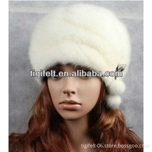 fashional and new style 100% mink fur hat for women ladies in winter GH-MH55